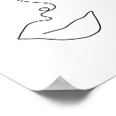 One Line Contour Face 1 Poster (Hoek)