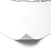 One Line Drawing Händchen halten Single Art Poster (Hoek)