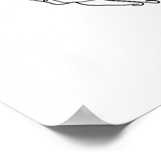 One Line Drawing Händchen halten Single Art Poster (Hoek)