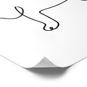 One Line Pug Tattoo _1 Poster (Hoek)