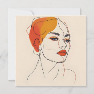 One line vrouw kunst