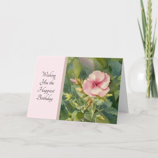 One Little Bloom - Verjaardag Kaart (Voorkant)