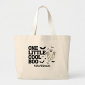 One Little Cool Boo Halloween 1e verjaardag Grote Tote Bag (Voorkant)