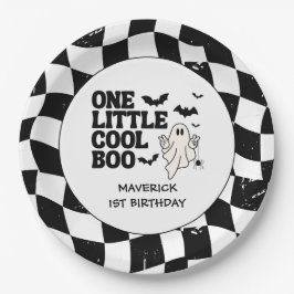 One Little Cool Boo Halloween 1e verjaardag Papieren Bordje
