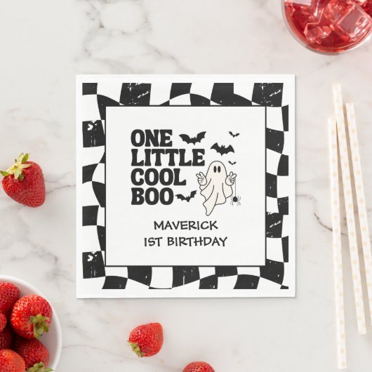 One Little Cool Boo Halloween 1e verjaardag Servet (Insitu)