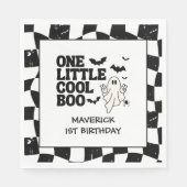 One Little Cool Boo Halloween 1e verjaardag Servet (Voorkant)
