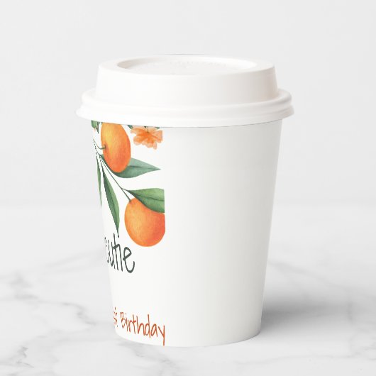 One Little Cutie 1e eerste verjaardag papieren bek Papieren Bekers (Links)