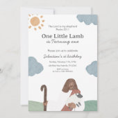 One Little Lamb Psalm 23 Birthday Kaart (Voorkant)