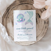 One Little Pearl 1st Birthday Kaart