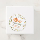 One Little Pumpkin Baby's 1e verjaardag Bedankjes Labels (In situ)