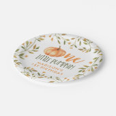 One Little Pumpkin Baby's 1e verjaardag Papieren Bordje (Gekanteld)