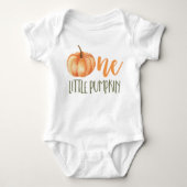 One Little Pumpkin Baby's 1e verjaardag Romper (Voorkant)