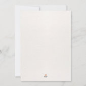 One Little Pumpkin Boho Floral 1e verjaardag Uitno Kaart (Achterkant)