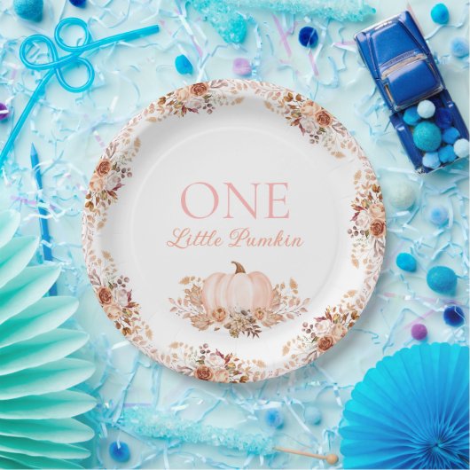 One little Pumpkin Paper Plate Papieren Bordje (Feest)