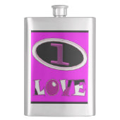 One love brite pink zeg het hardop flacon (Voorkant)