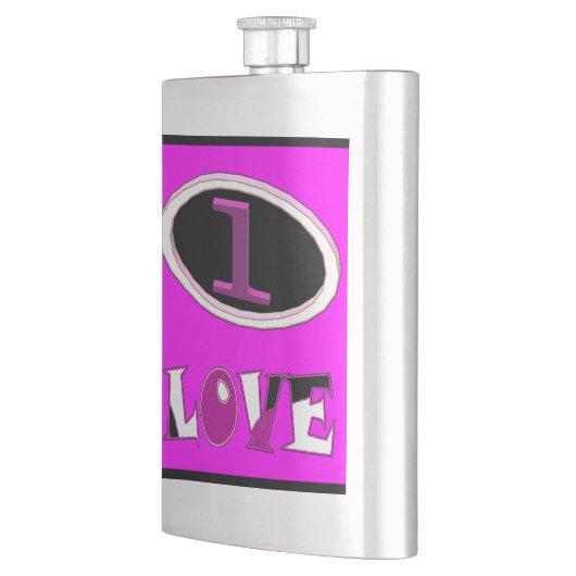 One love brite pink zeg het hardop flacon (Links)