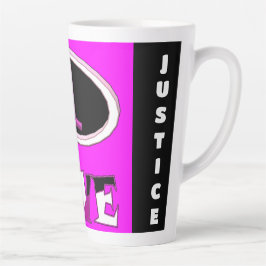 One love brite pink zeg het hardop latte mok