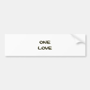 One Love Bumpersticker