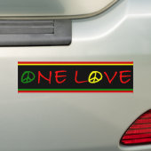 One Love Bumpersticker (Op auto)