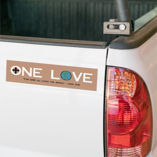 One Love Bumpersticker (Op Truck)
