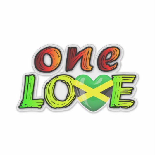 One Love Decal Sticker (Voorkant)