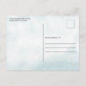 One Love Eucalyptus Photo Verloving Briefkaart (Achterkant)