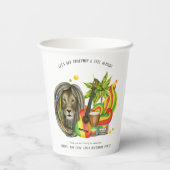 One Love First Birthday Party Papieren Bekers (Achterkant)