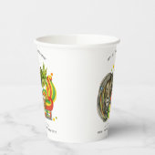 One Love First Birthday Party Papieren Bekers (Links)