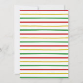 One Love First Reggae Birthday Invitation Kaart (Achterkant)