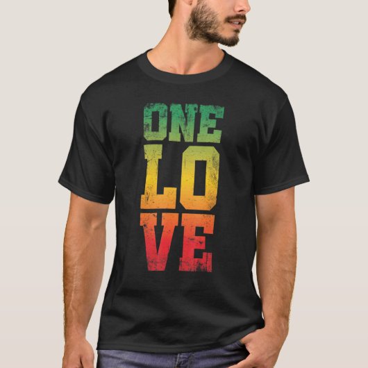 One Love for Reggae Rasta 2 T-shirt (Voorkant)