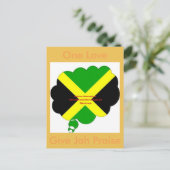 One Love Geef Jah Piedere Kaart (Staand voorkant)