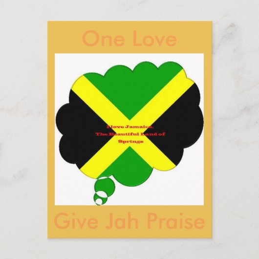 One Love Geef Jah Piedere Kaart (Voorkant)