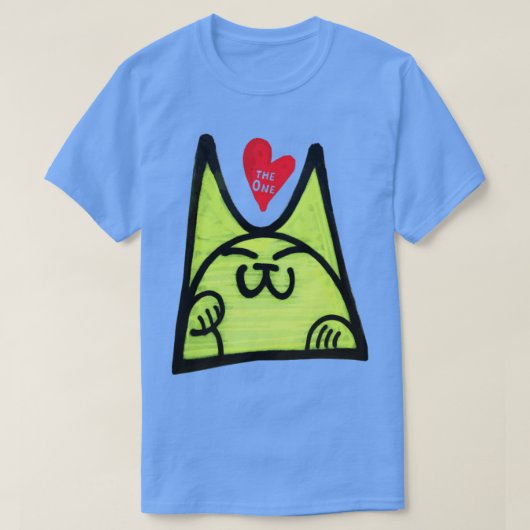 One Love Graffiti Cat T-shirt (Design voorkant)