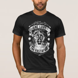 One Love Jah Rastafari Zwarte T-shirt
