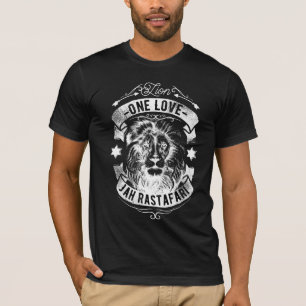 One Love Jah Rastafari Zwarte T-shirt