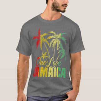One Love Jamaica Caribbean Vacation Reggae T-shirt