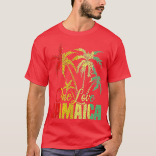 One Love Jamaica Caribbean Vacation Reggae T-shirt
