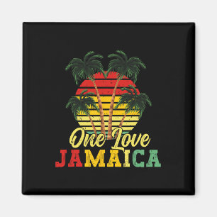 One Love Jamaica Summer Family Vakantie Jamaicaans Magneet