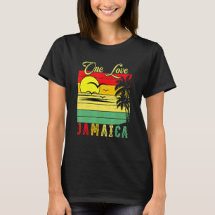 One Love Jamaica Summer Vacation Family Su T-shirt