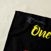 One Love Jamaica Tropical Sunset Strandlaken (In situ)