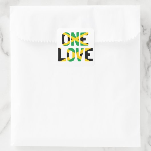 One Love Jamaican Flag Sticker (Tas)