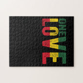 One Love Jamaican Rasta Reggae Legpuzzel (Horizontaal)