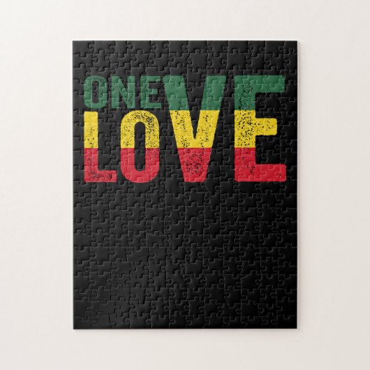 One Love Jamaican Rasta Reggae Legpuzzel (Verticaal)