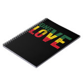 One Love Jamaican Rasta Reggae Notitieboek (Linkerzijde)