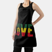 One Love Jamaican Rasta Reggae Schort (Insitu)