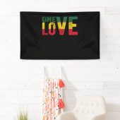 One Love Jamaican Rasta Reggae Spandoek (Insitu)