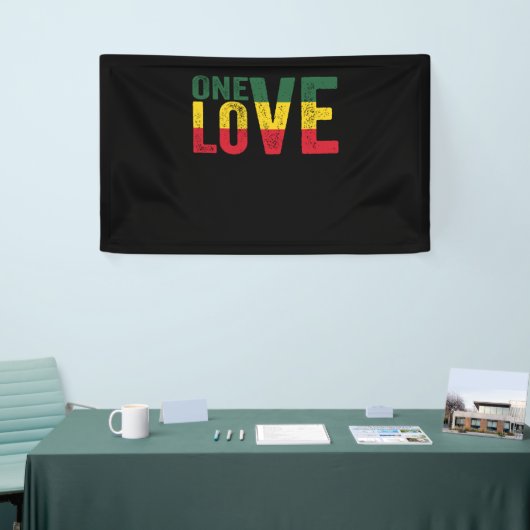 One Love Jamaican Rasta Reggae Spandoek (Beurs)