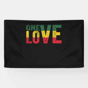One Love Jamaican Rasta Reggae Spandoek