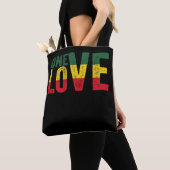 One Love Jamaican Rasta Reggae Tote Bag (Dichtbij)