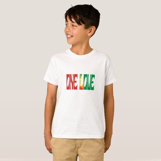 One Love Kids Unisex T-shirt (Voorkant volledig)